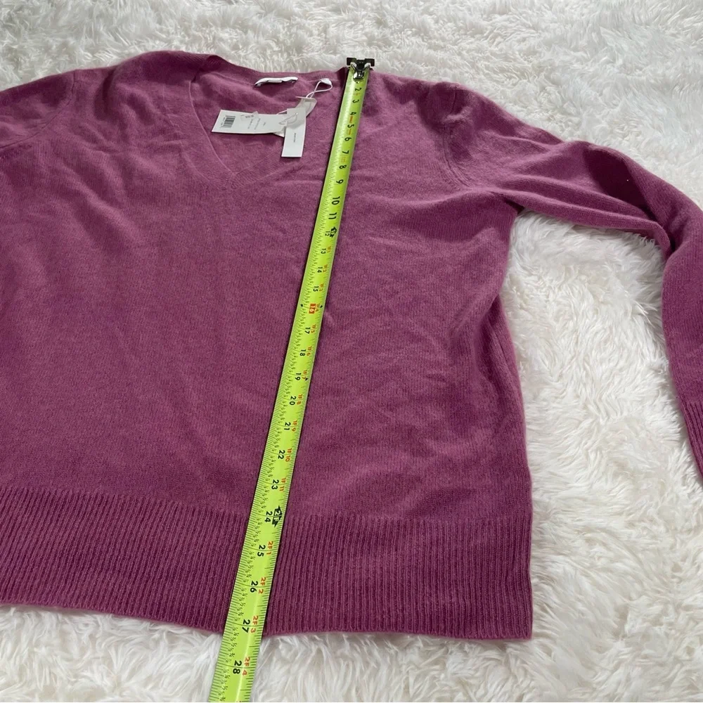 VINCE Cashmere Sweater - Soft, Gorgeous Tea Berry Color-way - Women’s Size XL - Picture 7 of 9